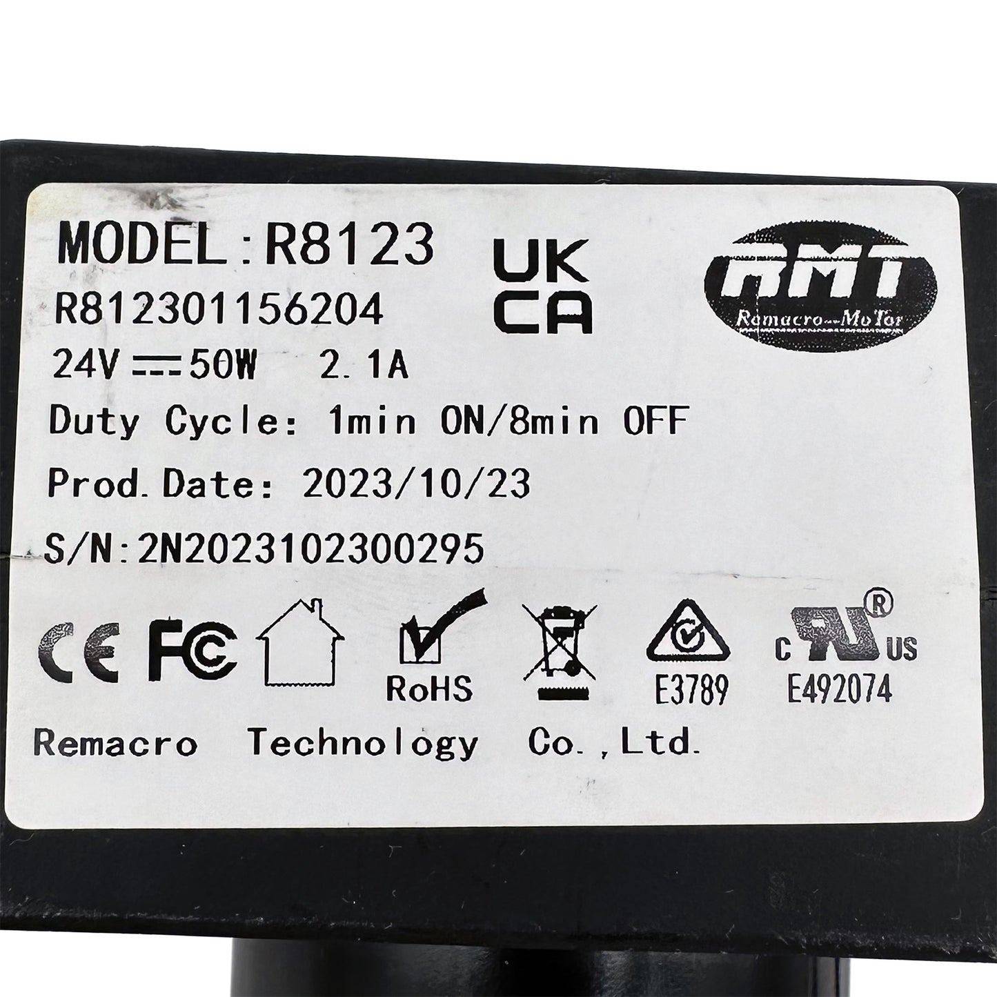 RMT R812301156204 Linear Actuator for Recliner/Lift Chair