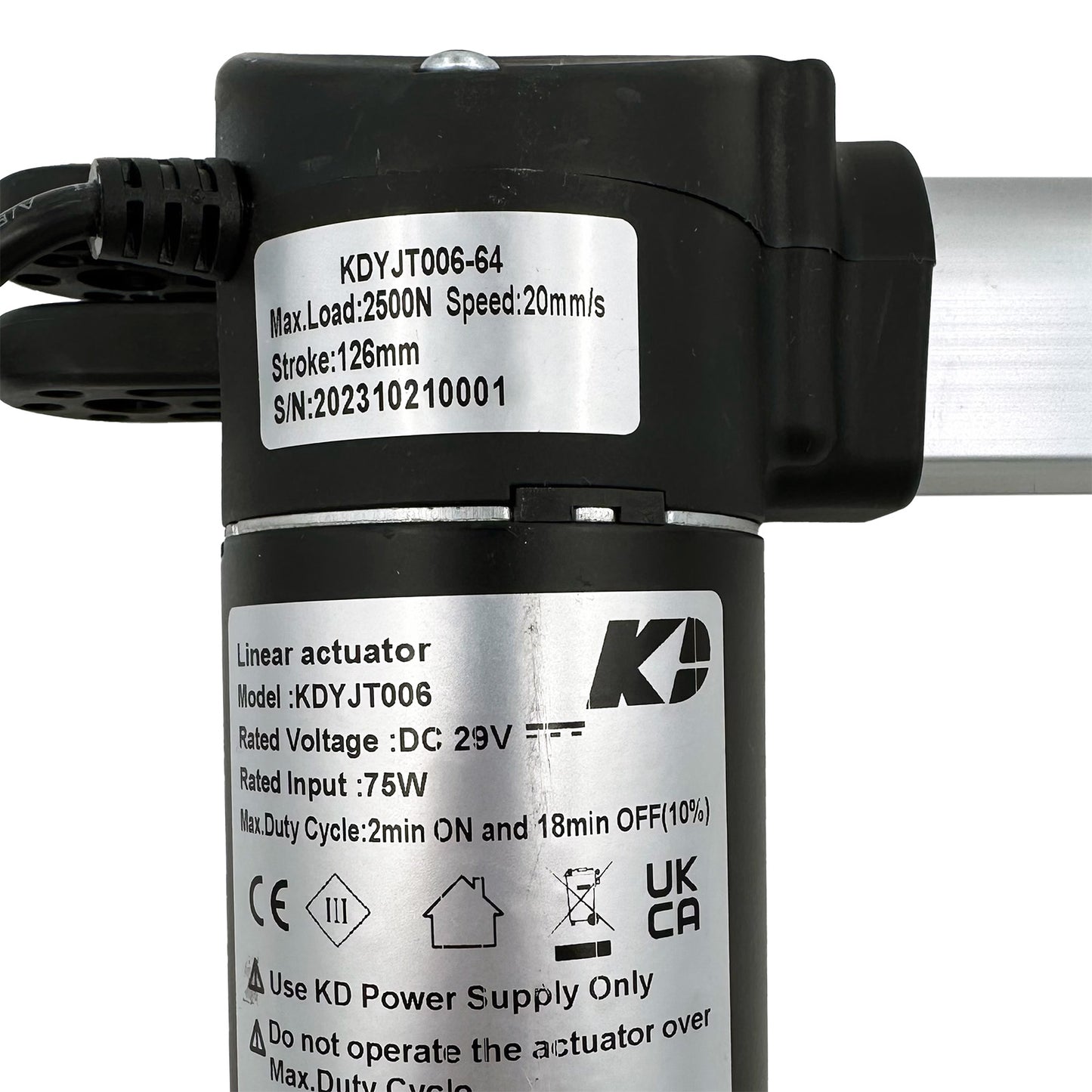 KAIDI KDYJT006-64 Linear Actuator for Recliner/Lift Chair