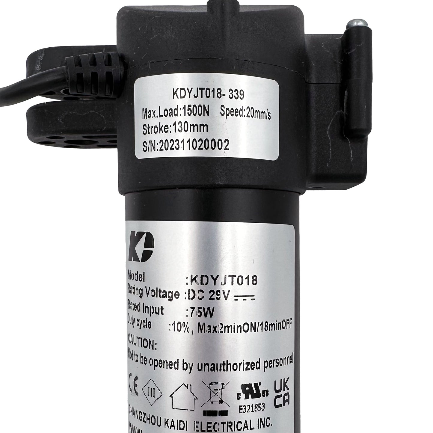 KAIDI KDYJT018-339 Linear Actuator for Recliner/Lift Chair