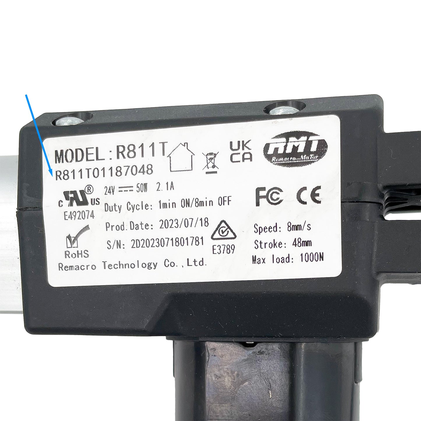 RMT R811T01187048 Linear Actuator for Recliner/Lift Chair