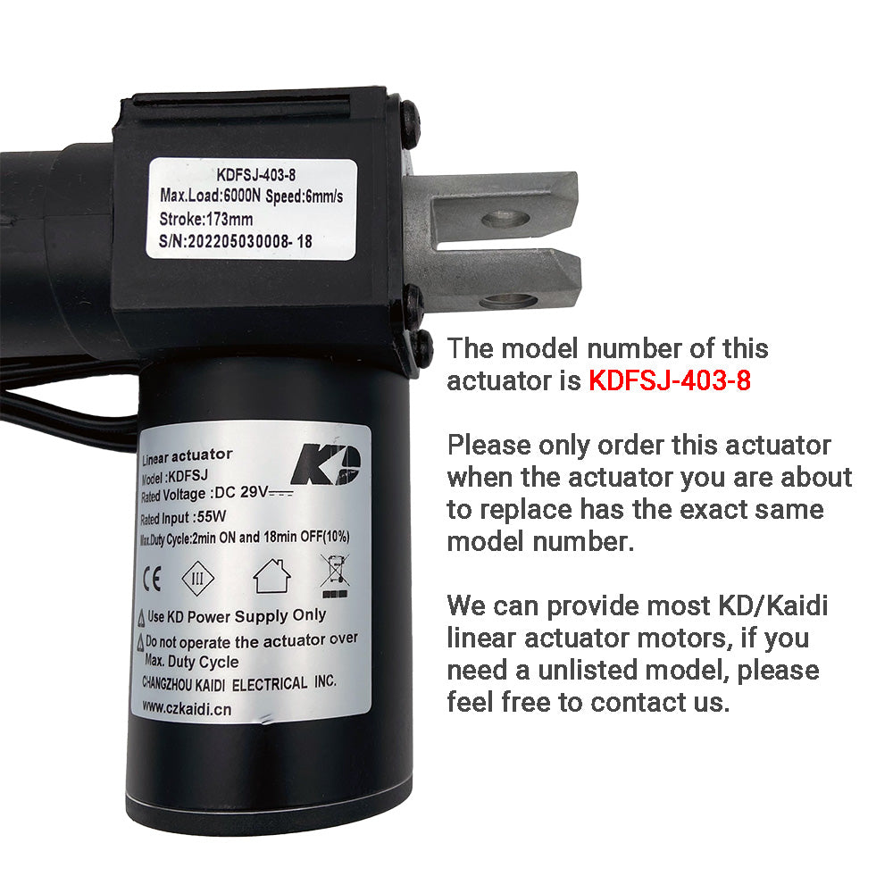 Kaidi KDFSJ-403-8 Linear Actuator for Recliner/Lift Chair