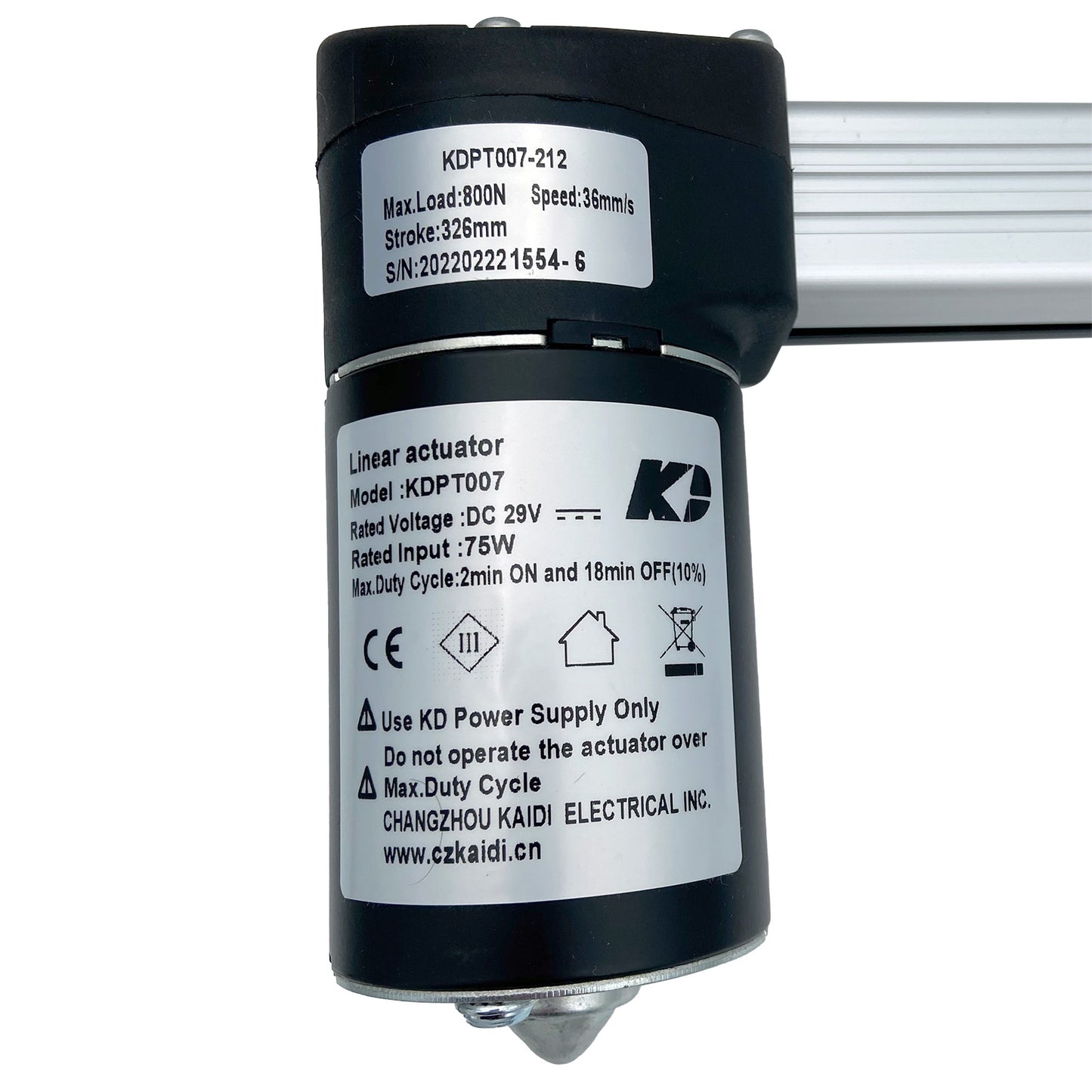 KAIDI KDPT007-212 Linear Actuator for Recliner/Lift Chair