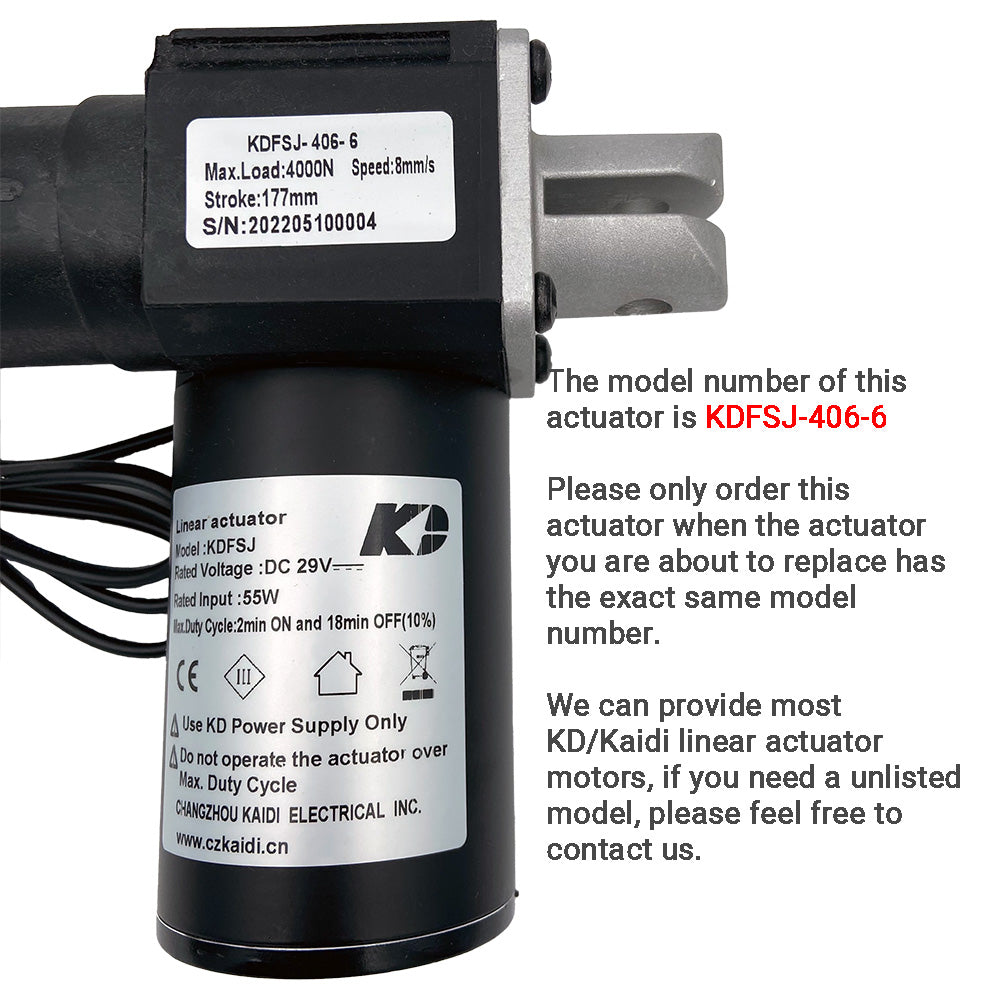 Kaidi KDFSJ-406-6 Linear Actuator for Recliner/Lift Chair
