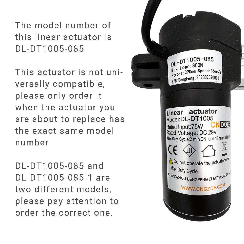 CNDOER DL-DT1005-085 Linear Actuator Motor by Changzhou DengFeng