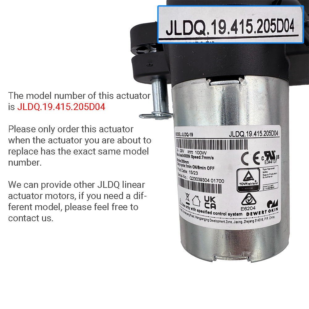 OKIN JLDQ.19.415.205D04 Linear Actuator for Recliner/Lift Chair