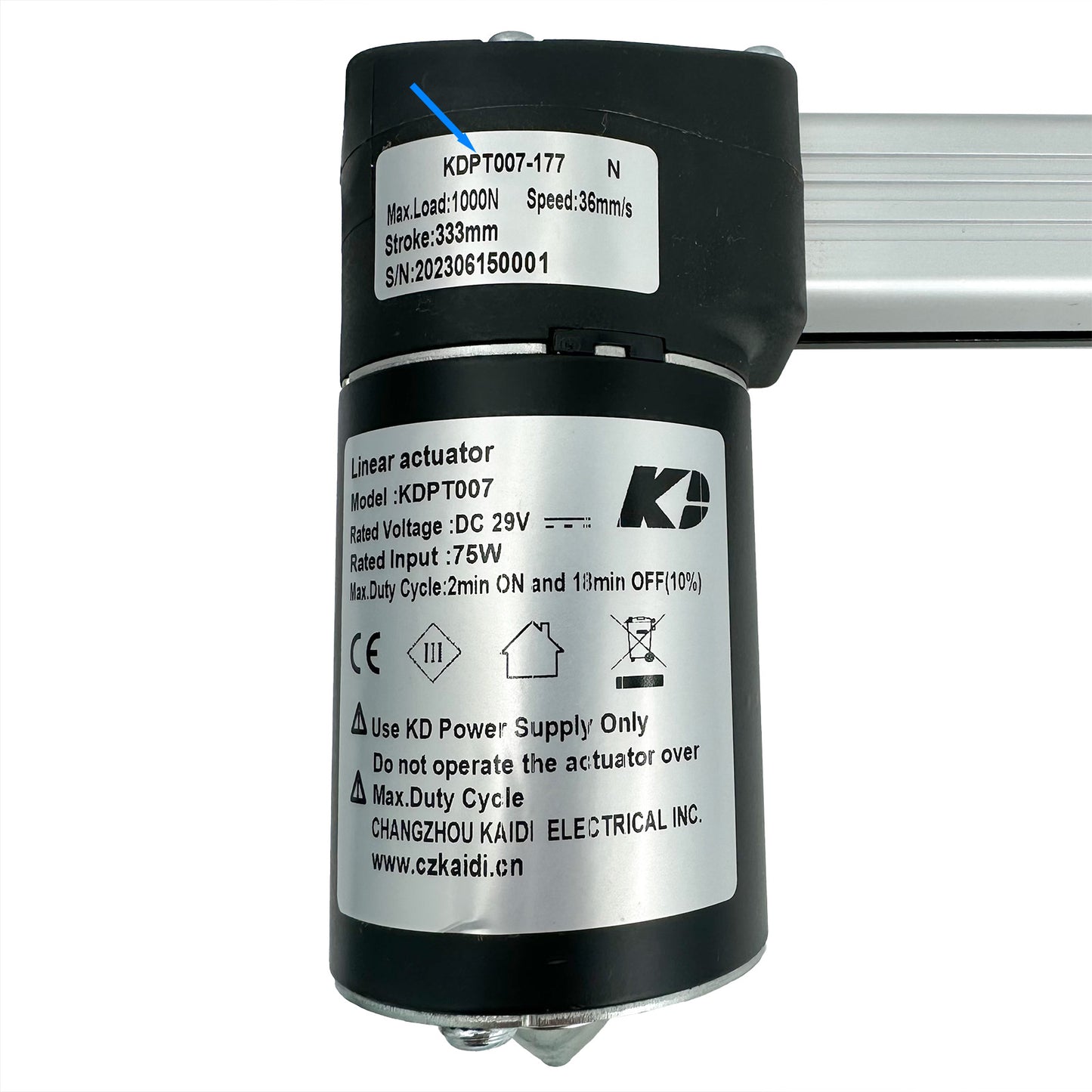 KAIDI KDPT007-177 N Linear Actuator for Recliner/Lift Chair