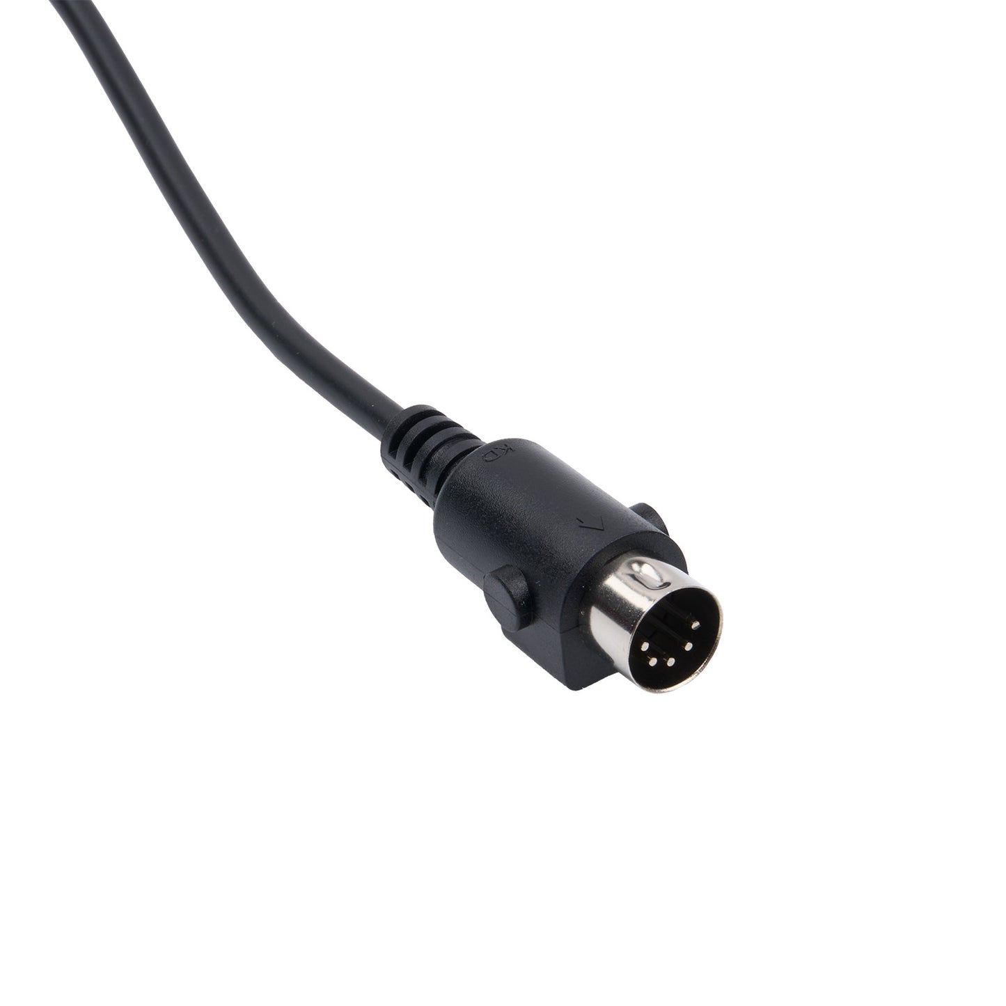 Black cable with a 5-pin connector on a white background