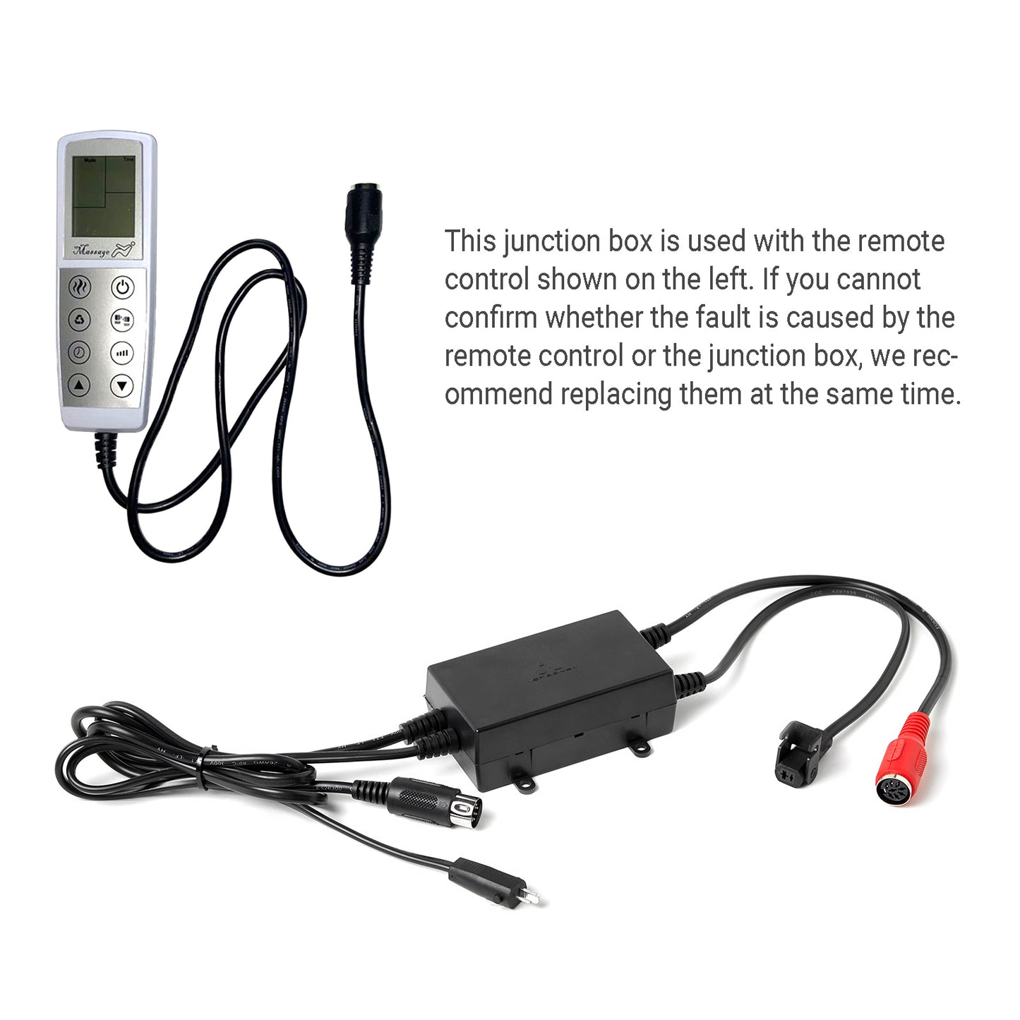 Acrookey 4 Leads Junction Box for Power Recliner or Lift Chair with Heat and Vibration