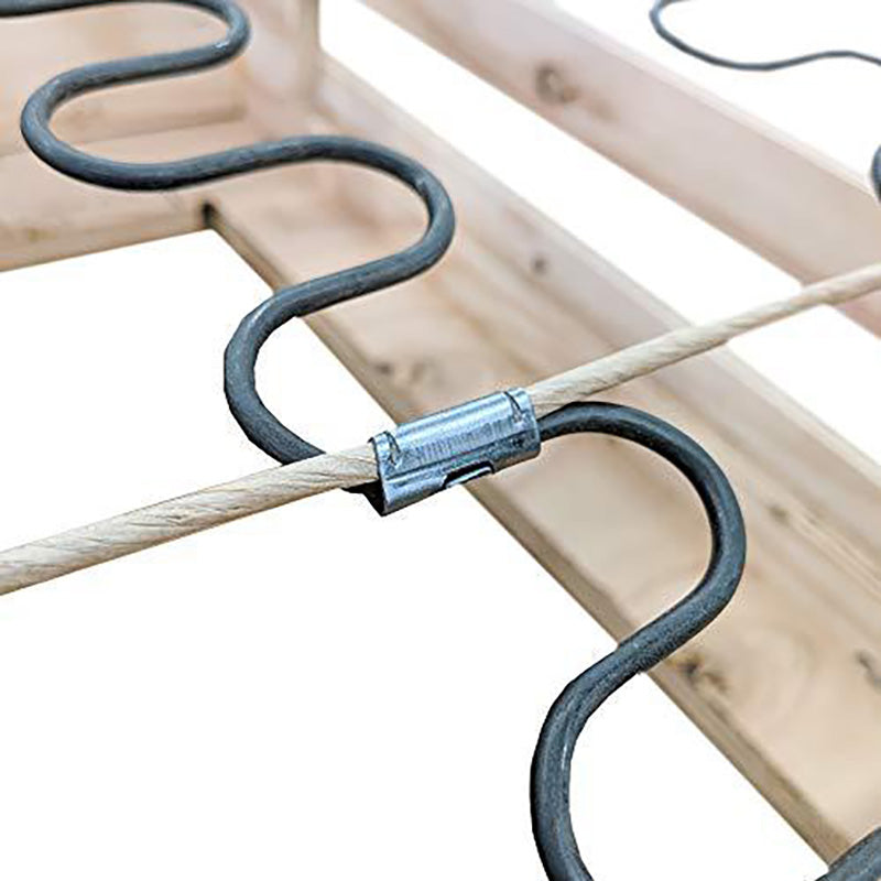 Saggy Sofa Repair Kit Zig-Zag Spring Paper Wrapped Balance Wire 33ft + 40 Clips