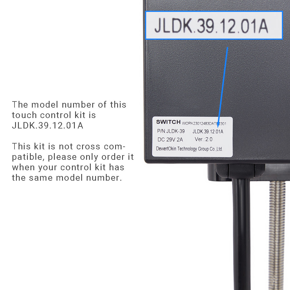 OKIN JLDK.39.12.01A Touch Control Panel and Control Box for Recliner/Sectional/Home Theater