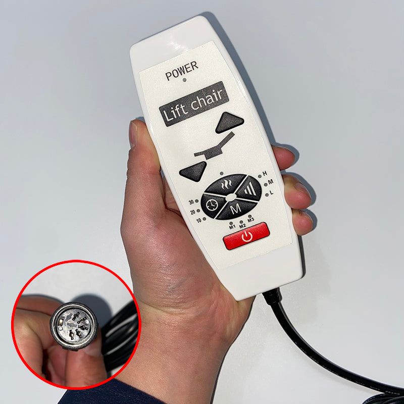 Replacement Remote Controller for Recliner Lifting Chair with Vibration Massage & Heat