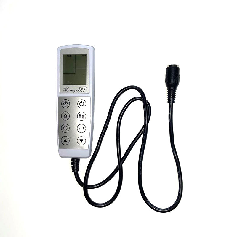 8 Button Massage & Up/Down Remote Controller for Single Motor Recliner with LCD Screen Touch Sensor Buttons, 5-Pin Plug