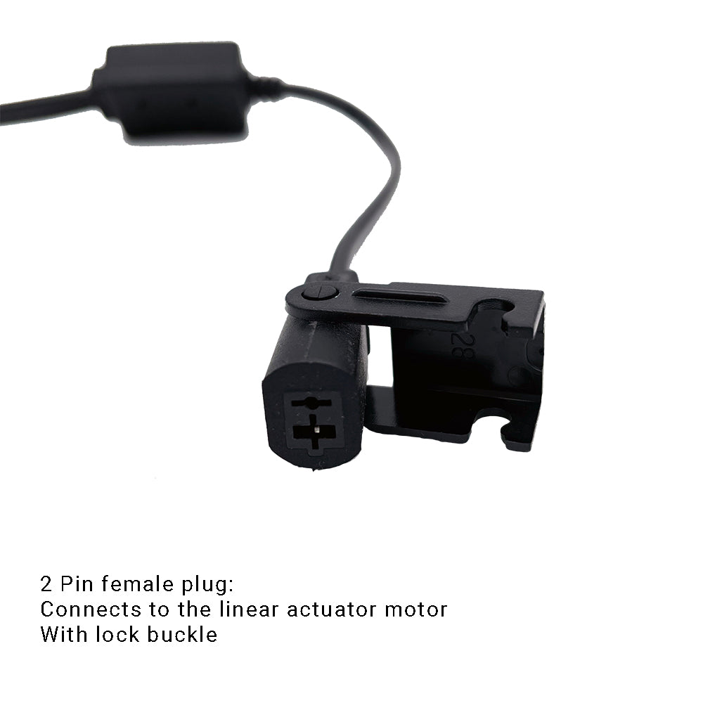 2 Pin to 2+5 Pin Power Conversion Cable for Recliner/Lift Chair Linear Actuator Motor