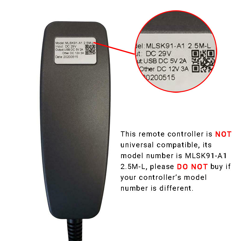 MLSK91-A1 Remote Controller for Recliner Chairs 11 Buttons 8 pin plug W/USB & Control Box