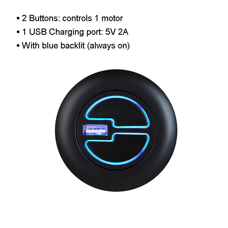 MLSK5-D (LSF) 2 Button Switch for Recliner Lift Chair 5 Pin with USB & Backlit
