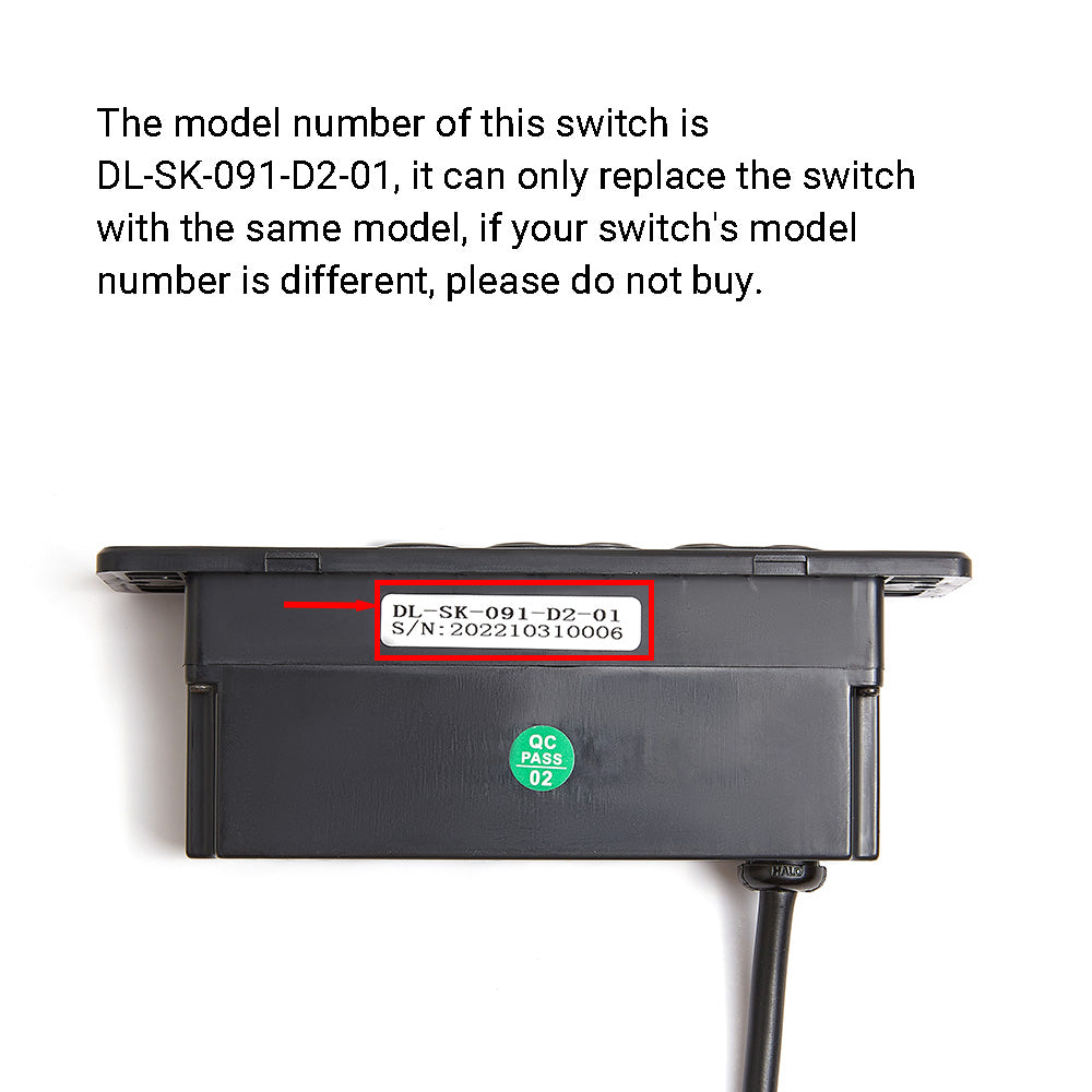 DL-SK-091-D2-01 5 Button Switch for Recliner Lift Chair