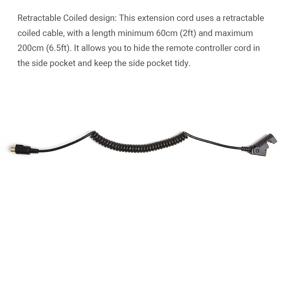 5 Pin Recliner Hand Control Extension Cord Retractable Male to Female 6.5ft