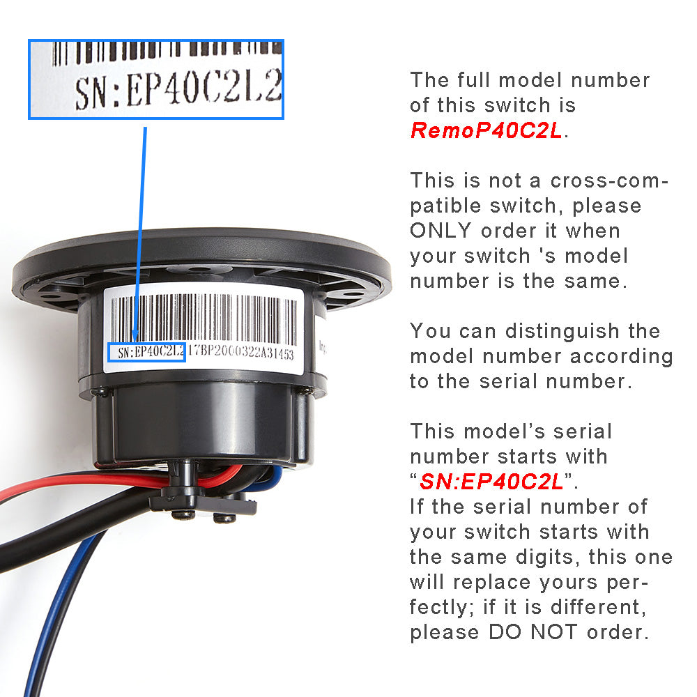 eMoMo RemoP40C2L 3 Button Switch with USB Charging Port