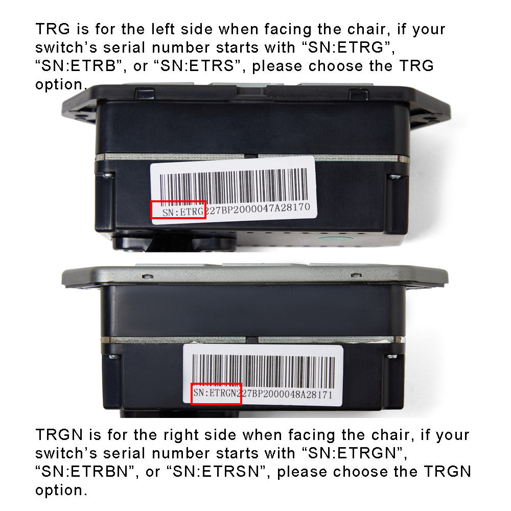 eMoMo TRG/TRGN Recliner Switch 7 Buttons With USB