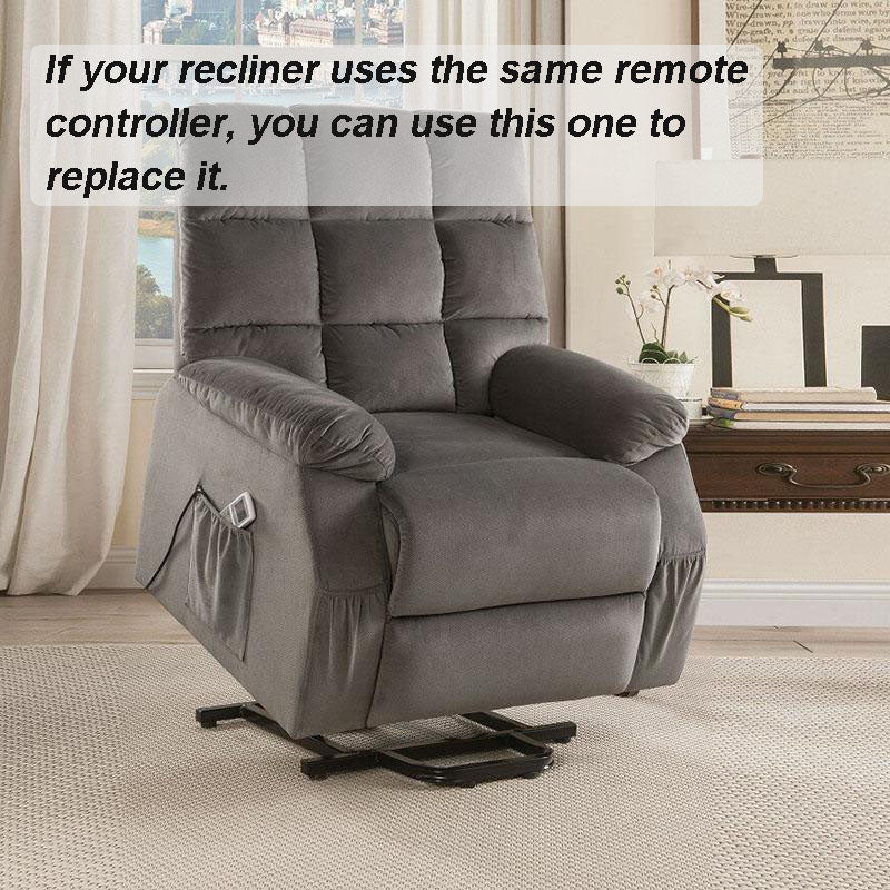 8 Button Massage & Up/Down Remote Controller for Single Motor Recliner with LCD Screen Touch Sensor Buttons, 5-Pin Plug
