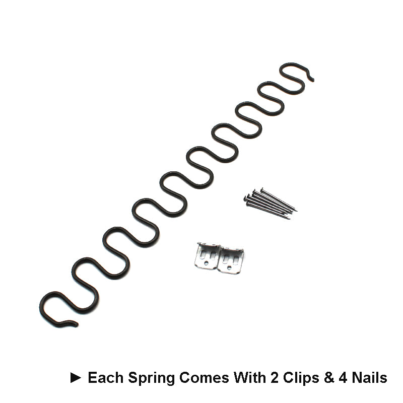 Zig Zag Spring Clips/Bracket Repair Kit With Screws - BC Upholstery