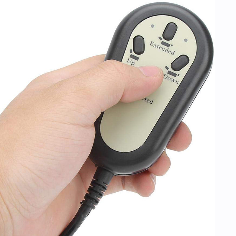 Universal 4 Button 5 Pin Remote Hand Controller for Power Recliner and Lift Chair Controls 2 Motors