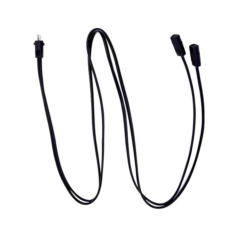 39inch/100cm 2 Pin Y Splitter Power Cable 2 Motors to 1 Power Supply for Recliner Lift Chair Electric Sofa