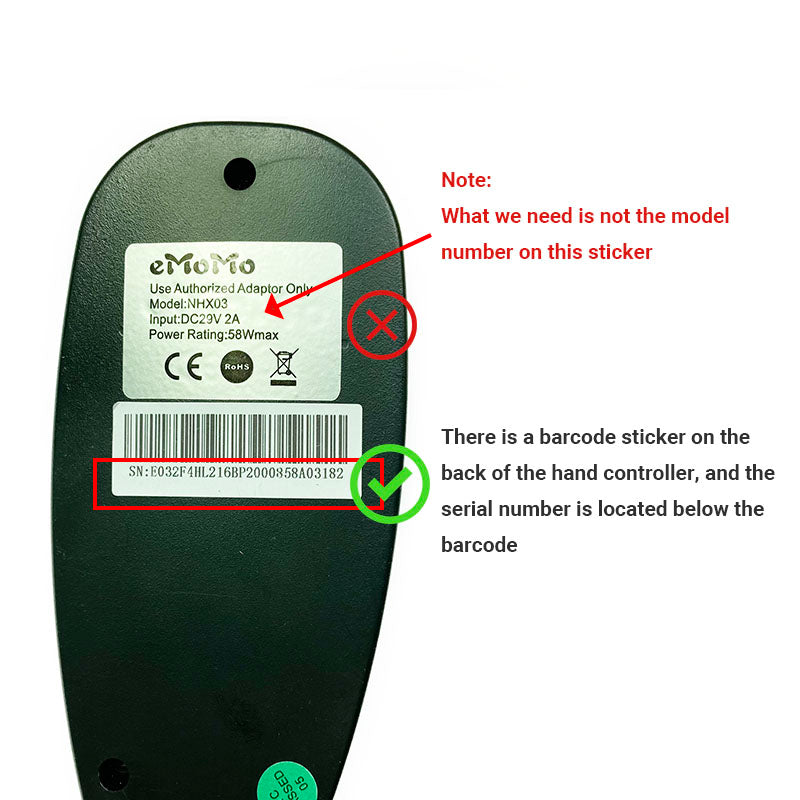 eMoMo NHX03 Massage Remote Controller for Power Recliner or Lift Chair