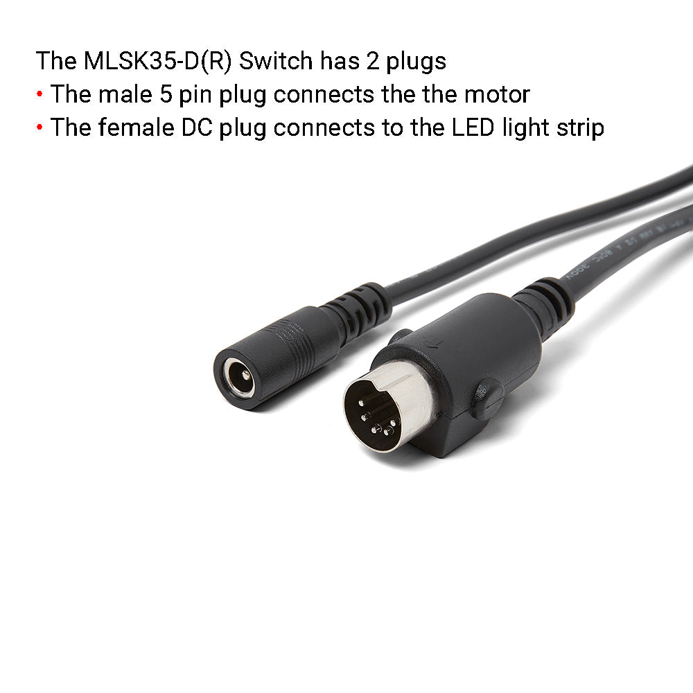 MLSK35-D(R) 5-Button Switch for Power Recliner Chairs W/ USB