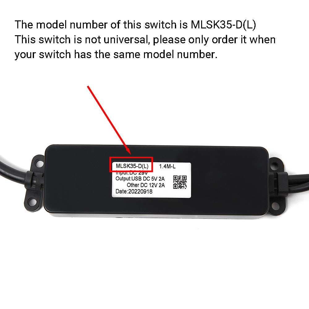 MLSK35-D(L) 5-Button Switch for Power Recliner Chairs W/ USB