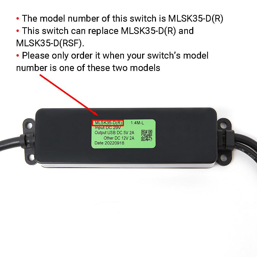 MLSK35-D(R) 5-Button Switch for Power Recliner Chairs W/ USB