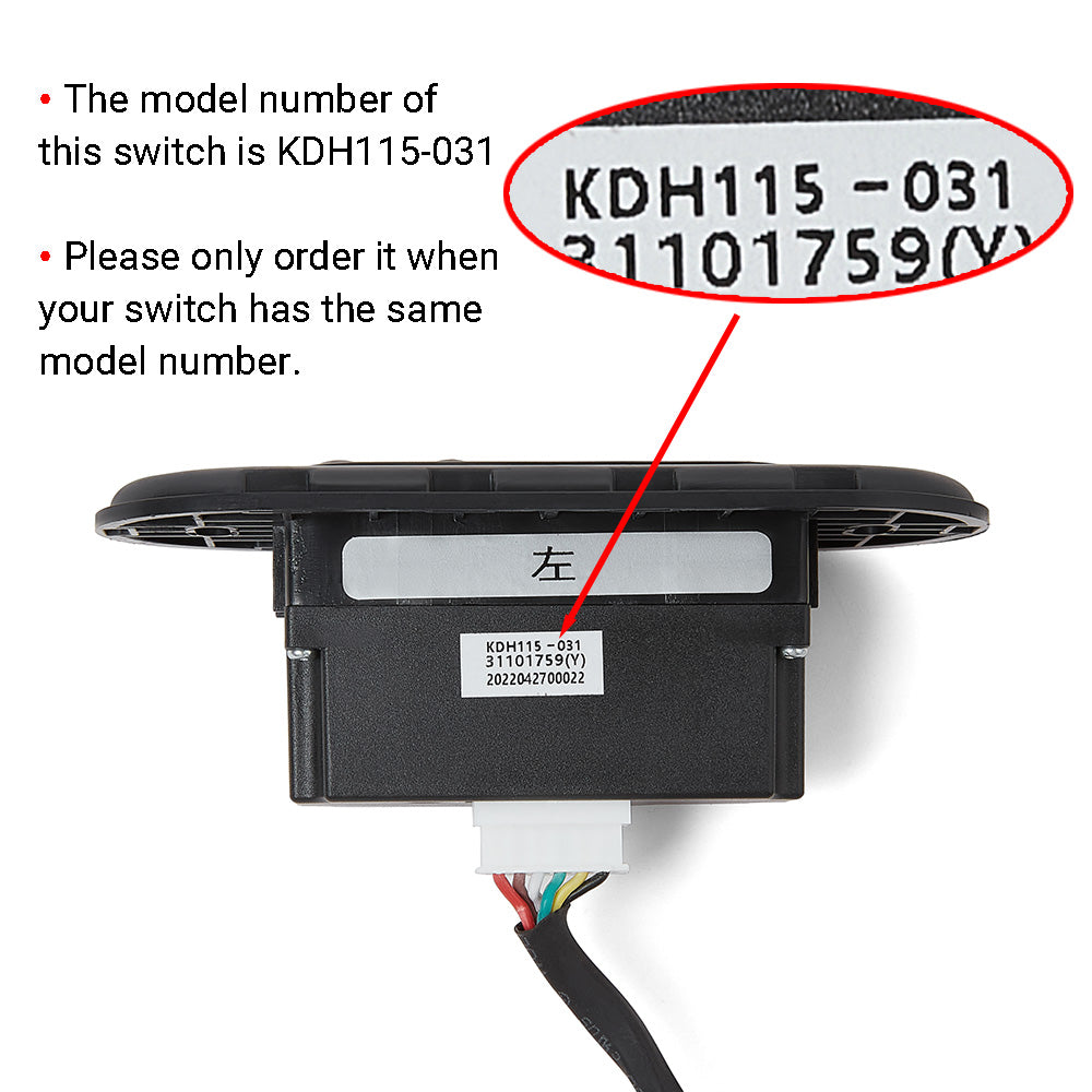 KDH115-031 4 Buttons Switch Controller for Recliner/Lift Chair w/ USB