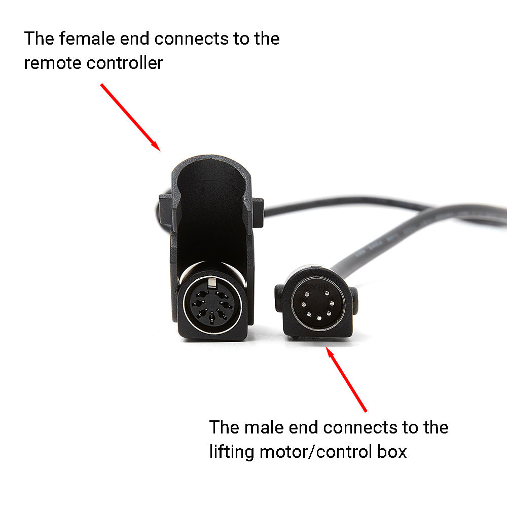 7 Pin Remote Controller Extension Cord for Recliner/Lift Chair Harness Male to Female Handset Connection Cable -6.6ft