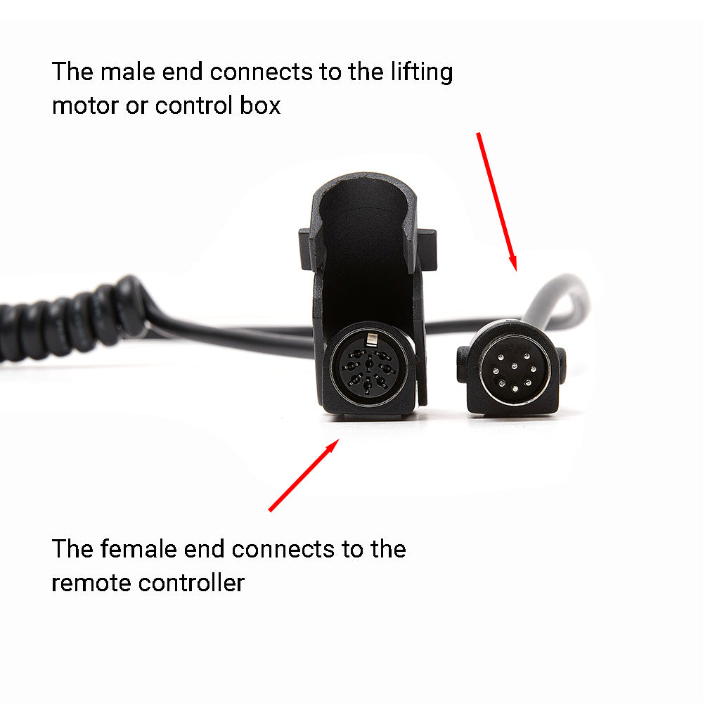 8 Pin Remote Controller Extension Cord for Recliner/Lift Chair Harness Male to Female Handset Connection Cable -6.6ft