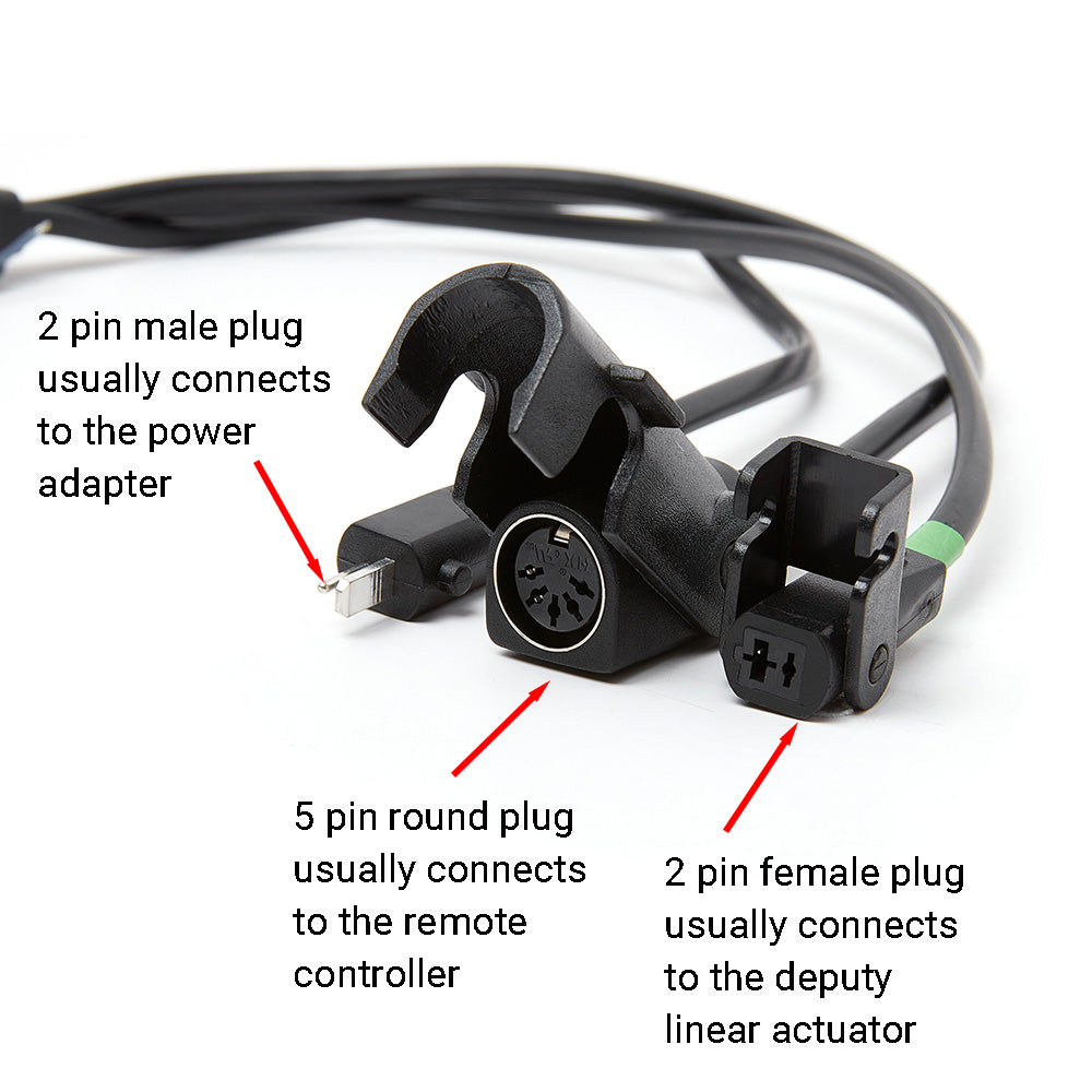 Linear Actuator 4 Way 3 Splitter Cable - 19.5in