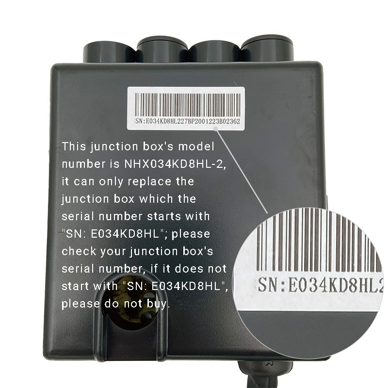 eMoMo NHX034KD8HL-2 Junction Box/Control Box for Recliner/Home Theater Chair