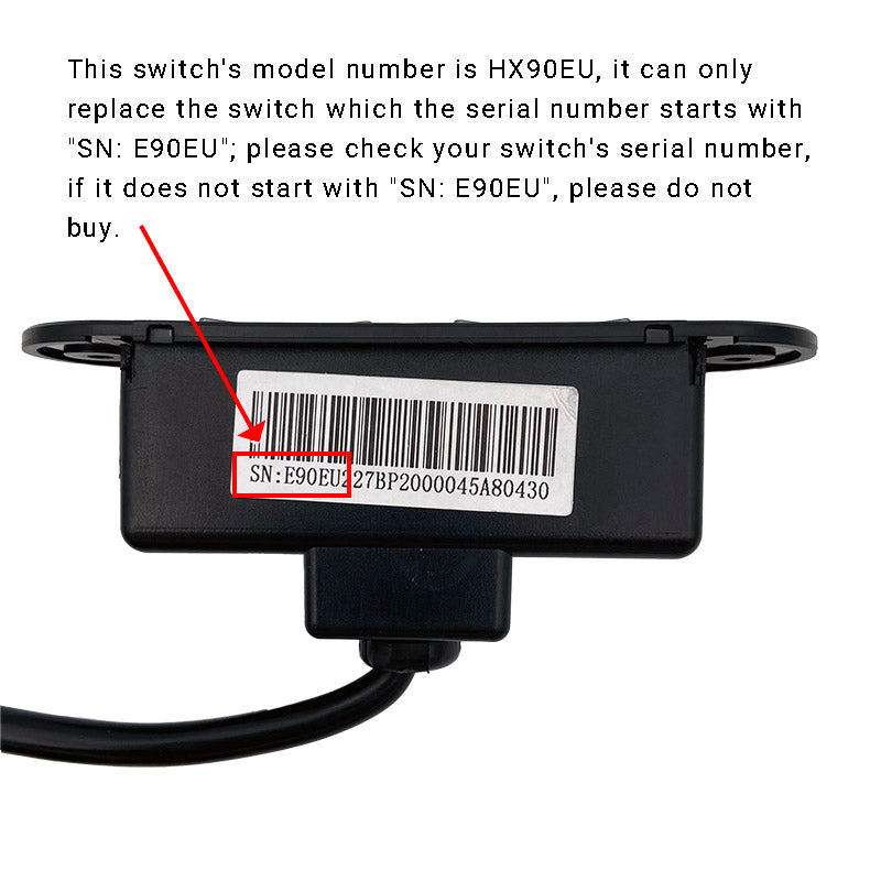 eMoMo HX90EU Switch for Recliner Lift Chair 4 Button with USB