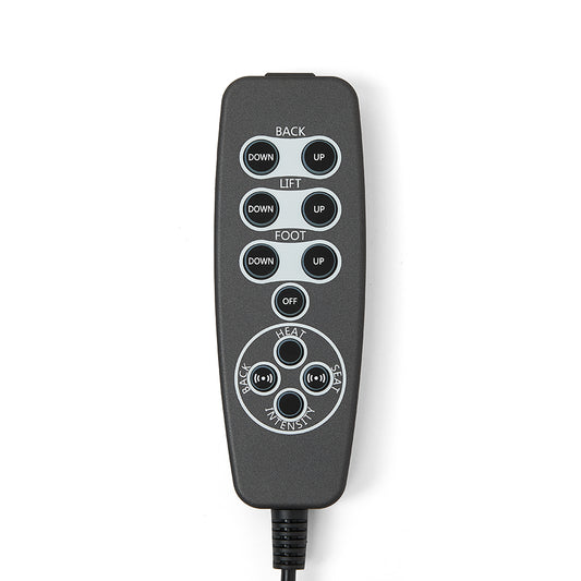 HR91-D-HV-WS-27SL2-5-01 Remote Controller for Recliner Chairs 11 Buttons 8 Pin Plug W/ Control Box