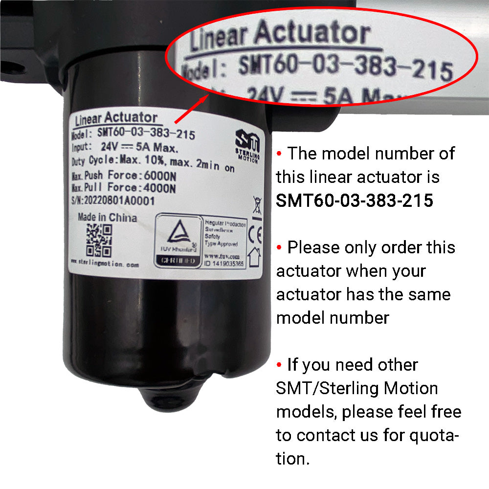 SMT60-03-383-215 Linear Actuator Motor for Recliner