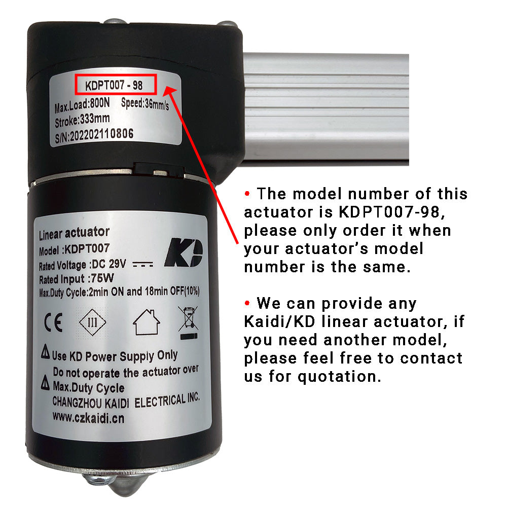 Kaidi KDPT007-98 Linear Actuator Motor for Recliner