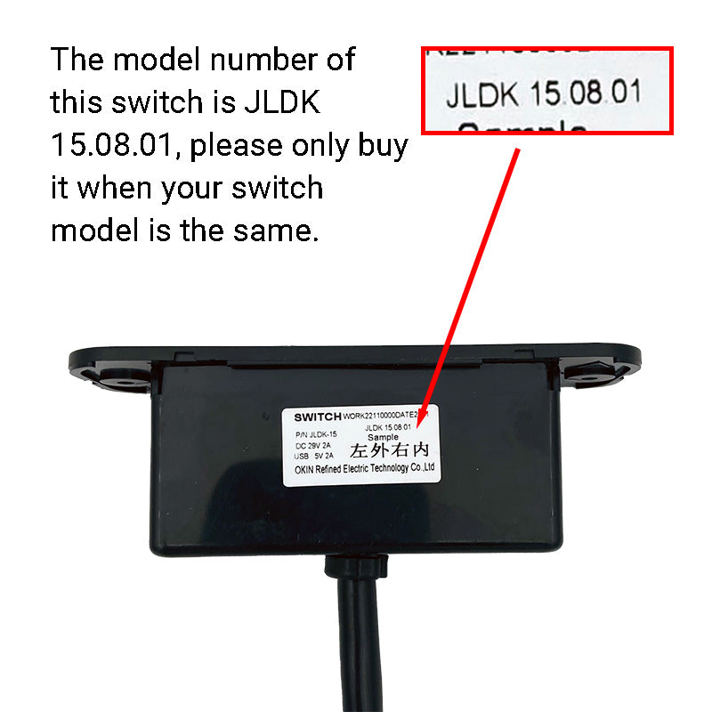 OKIN JLDK.15.08.01 5 Button Switch for Recliner