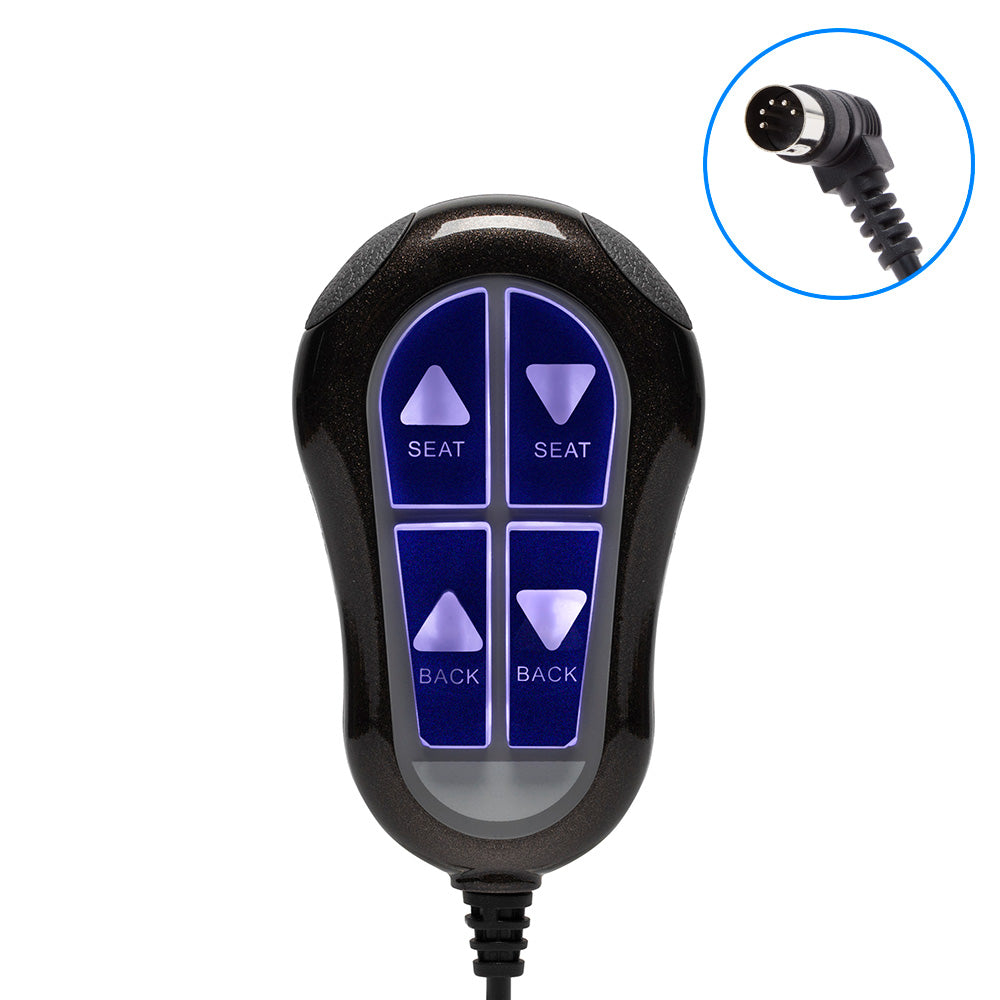 Replaces 11750UX/11750 4 Button Remote Controller with 90° 5 pin