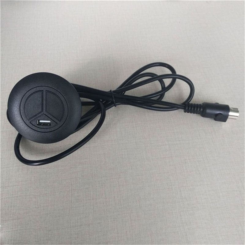 Universal Fixed 2 Button Remote Controller for Recliner Sofa with USB Charger & LED Light Round Shape