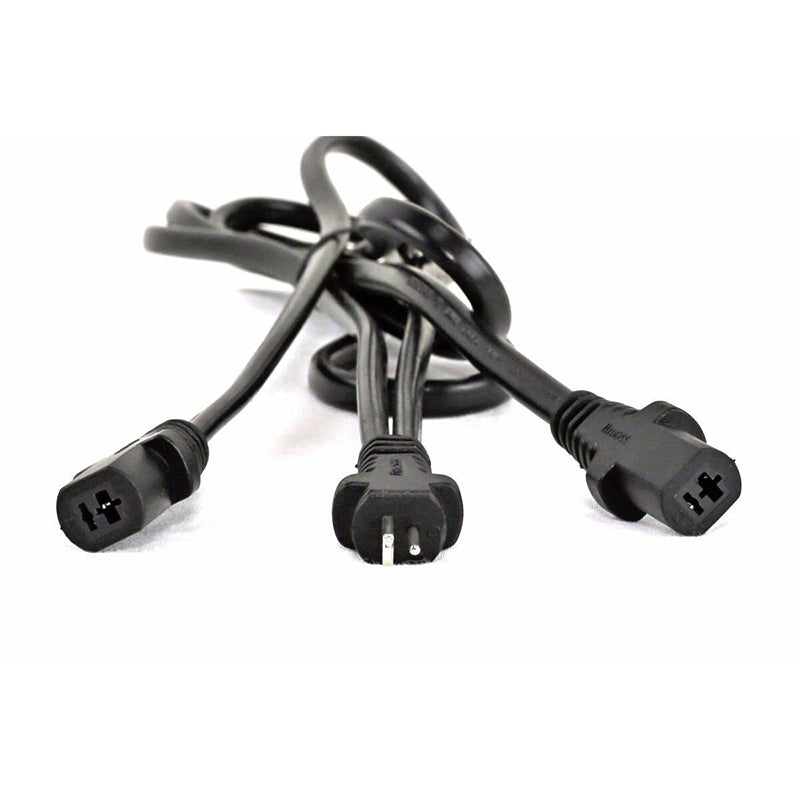 39inch/100cm 2 Pin Y Splitter Power Cable 2 Motors to 1 Power Supply for Recliner Lift Chair Electric Sofa