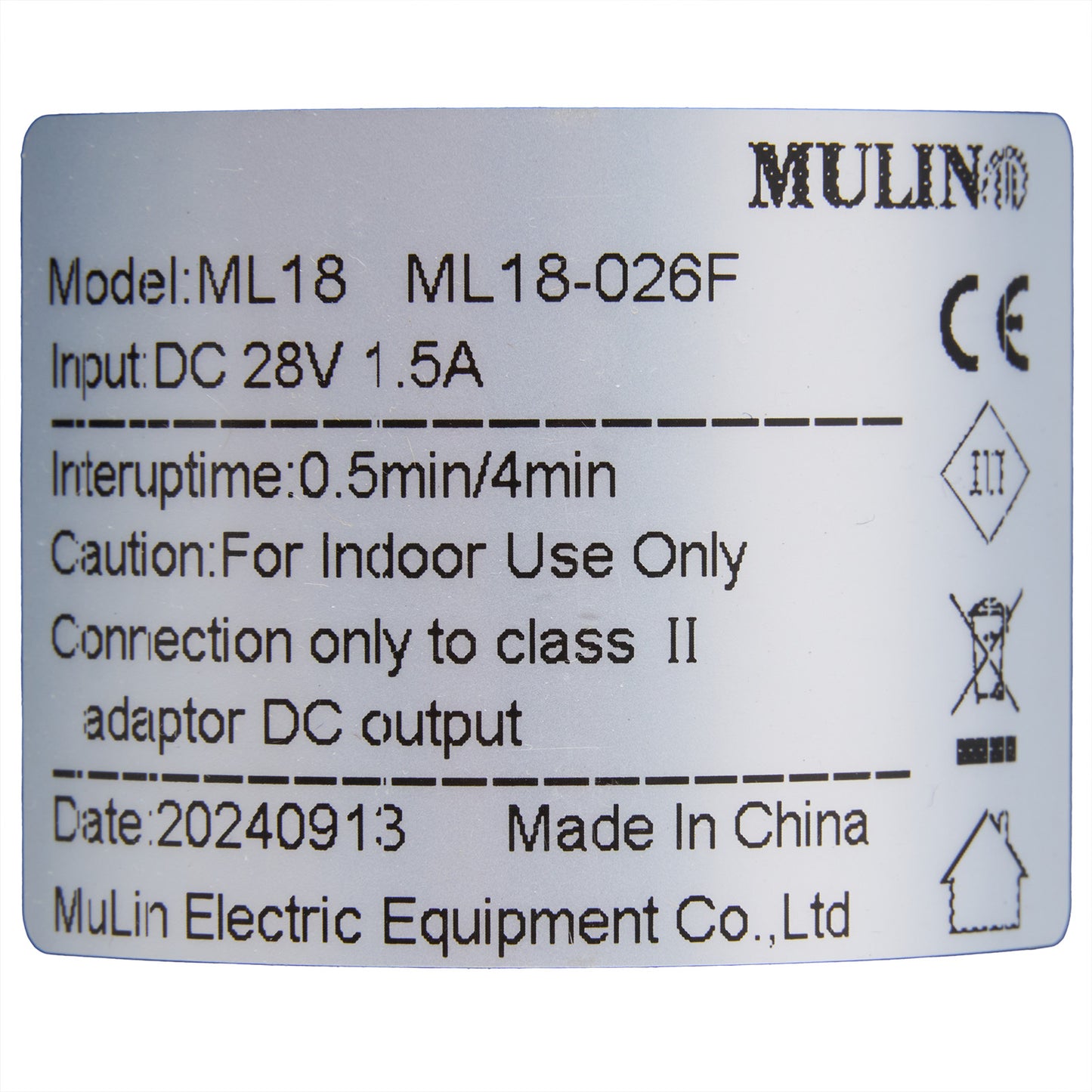 MULIN ML18-026F Linear Actuator for Recliner/Lift Chair