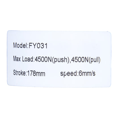 Feiya/JDR FY031 Linear Actuator (Stroke 178mm, Minimum Installation Distance 347mm)