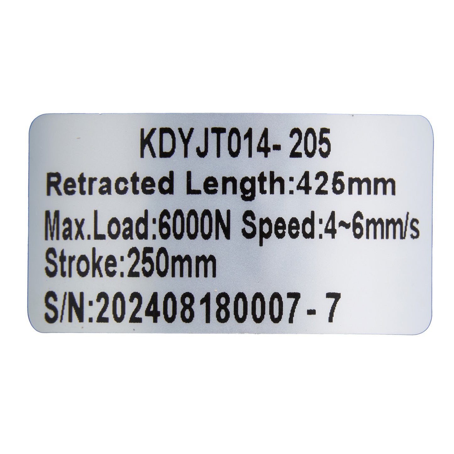 KAIDI KDYJT014-205 Linear Actuator for Recliner/Lift Chair