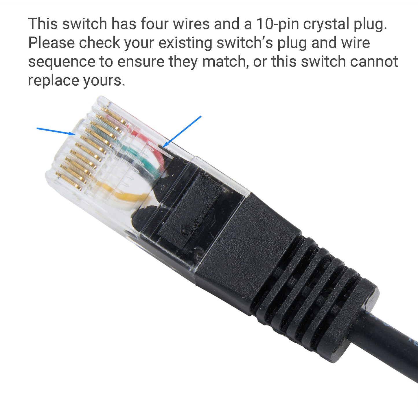 KDH064-306B Switch for Lifting Desk with 6 Buttons, 10-Pin Crystal Plug & Display