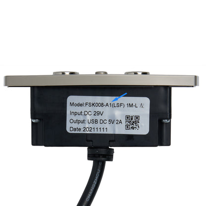 Mulin FSK008-A1(LSF) 6-Button Switch for Power Recliner/Lift Chair with 5-Pin Plug and USB Port