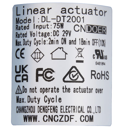 CN DOER DL-DT2001-32-003-B Linear Actuator for Recliner/Lift Chair